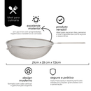 Peneira Aço Inox 21cm - Mimo Style