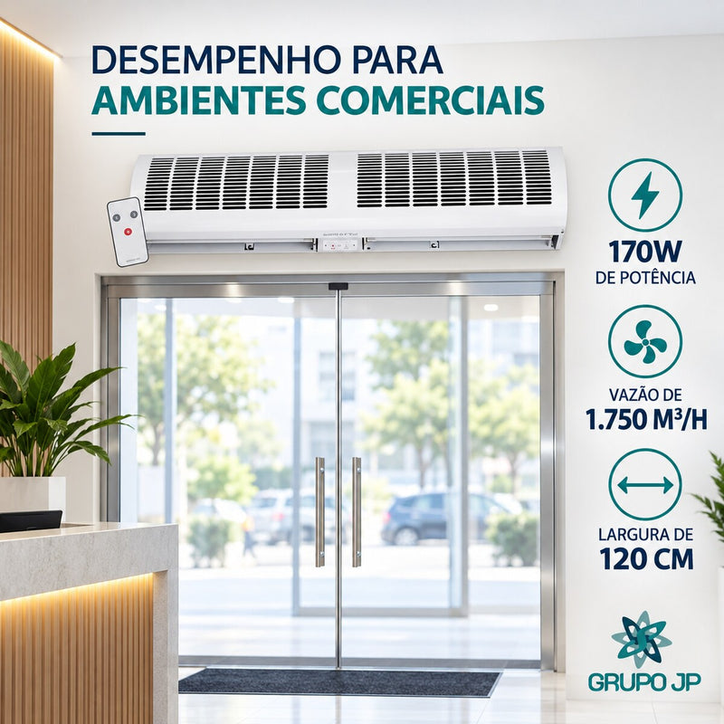 Cortina de Ar 120cm com Controle Remoto 220V - Agratto