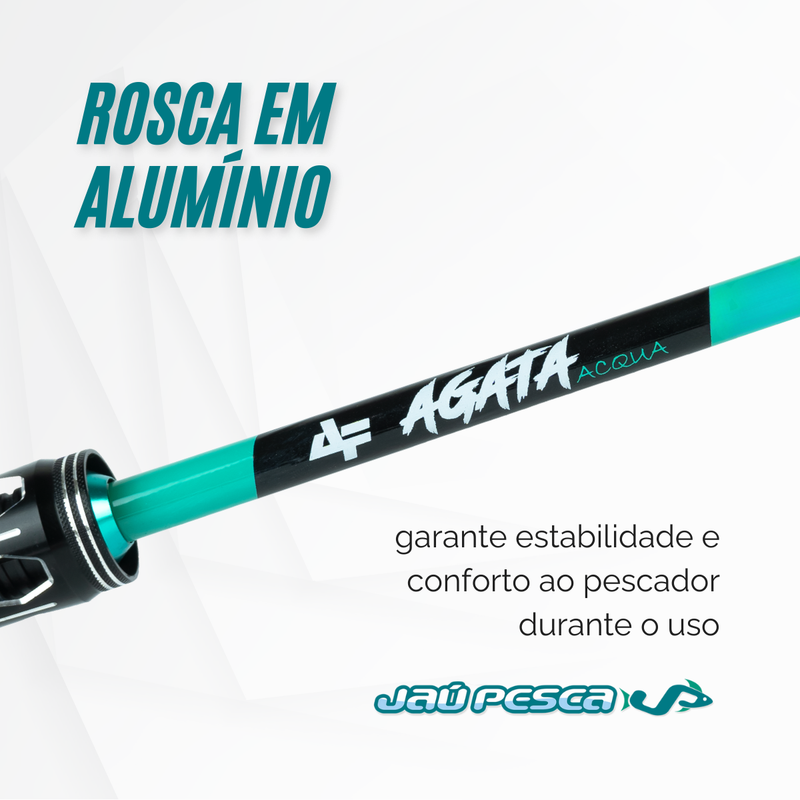 Kit de Pesca Vara Carretilha AGATA + M21 Pro