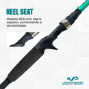 Kit De Pesca Vara Carretilha JP TAMBAQUI PRO 2,40 mts 60 lbs + LX e Linha