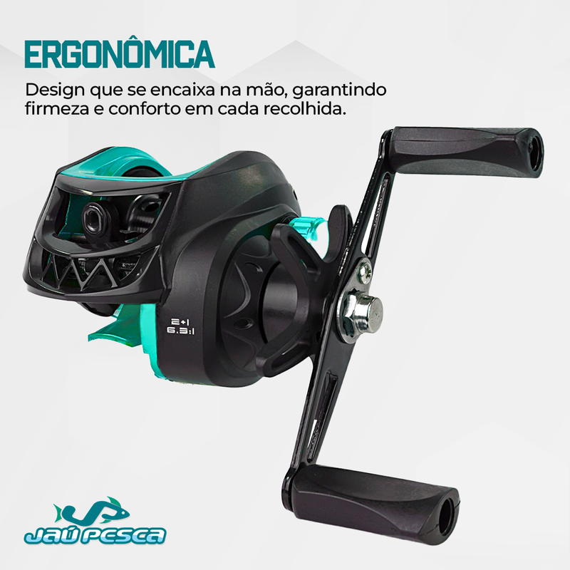 Carretilha Hg Evora Acqua Drag 5kg 3 Rolamentos