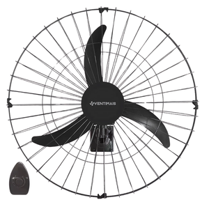 VENTILADOR OSC DE PAREDE 60CM PRETO LIGHT 147W 127V VENTIMAIS