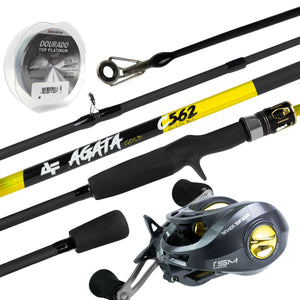Kit de Pesca Vara Carretilha AGATA + M21 Pro