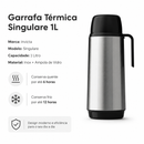 Garrafa Térmica Singulare Inox 1L - Invicta