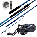 Kit de pesca Vara Arcadium 2,70m + Carretilha Maruri ONI 8.1:1 6kg Direita  + Linha Mono