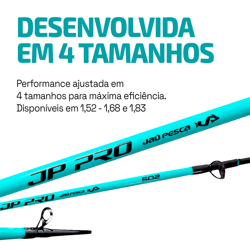 Kit ML Vara Carretilha JP PRO 10-20lbs/12-25lbs - Jaú Pesca