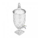 Suqueira Cristal com Pé e Tampa Diamond 4,7L - Lyor