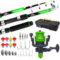 Kit de Pesca - Vara 20lbs + Molinete e Linha Jau Pesca + Acessórios + Maleta - Completo