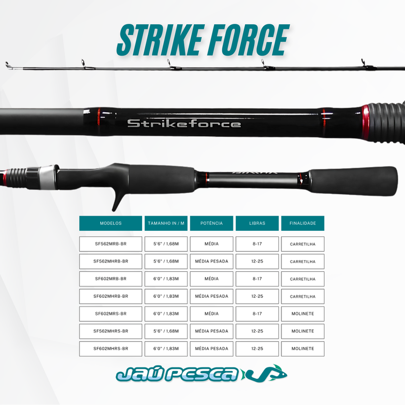 Vara Molinete Strike Force SFS-602 MRS-BR 1.83m 8-17lb -