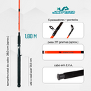 Vara Para Carretilha Manjuba 10-20 Lbs Albatroz Fishing