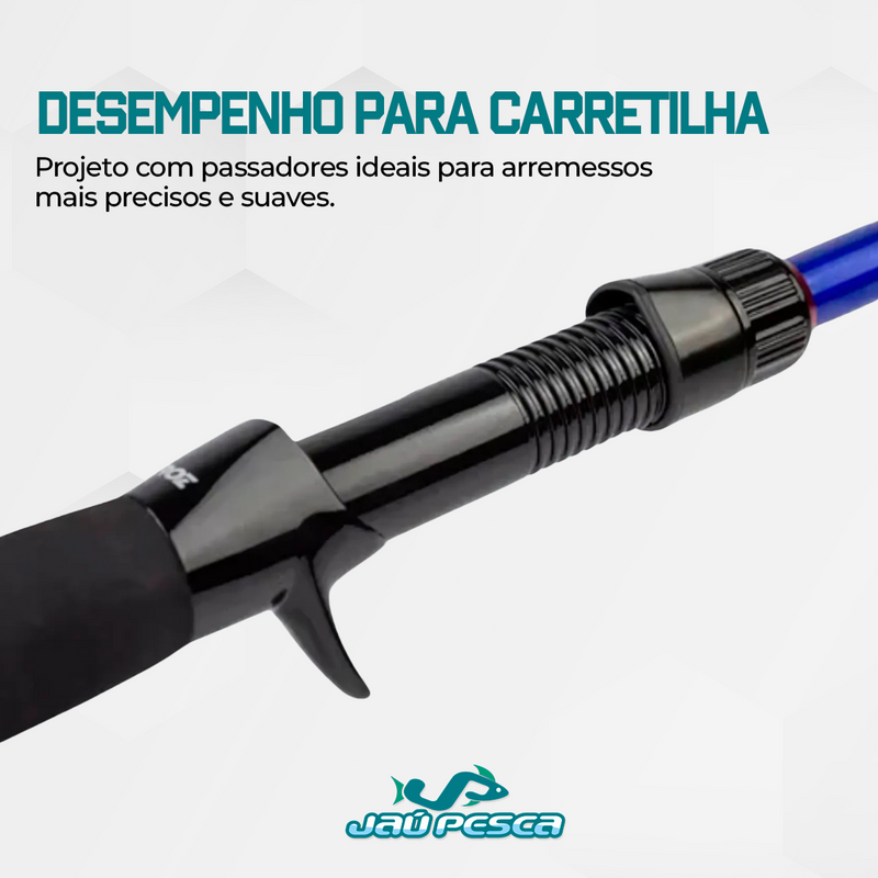 Vara Carbono Para Carretilha New Pampo Limited 20-50 LBs