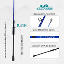 Vara Carbono Para Carretilha New Pampo Limited 20-50 LBs