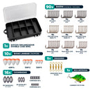 Kit de Pesca Completo com 123 Itens + Estojo Organizador