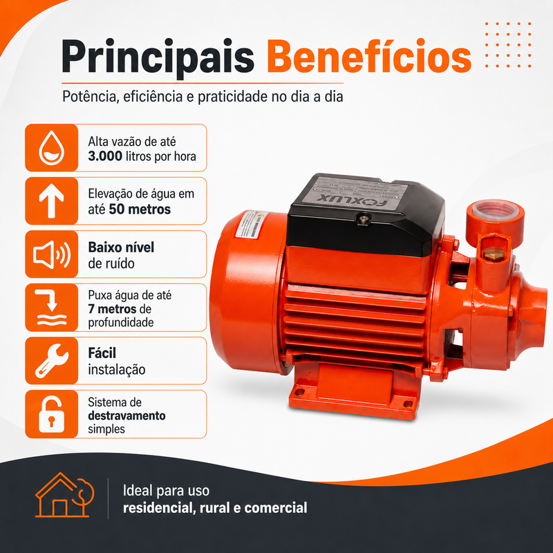 Bomba D' Àgua Periférica 1 cv - Fox Lux