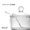 Açucareiro Cristal com Colher Pearl 200ml - Wolff