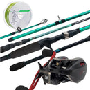 Kit De Pesca Vara Carretilha JP TAMBAQUI PRO 2,40 mts 60 lbs + LX e Linha