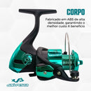 Kit De Pesca Vara Frost 1,50m 25Lbs e Molinete 2000 6Kg e Linha Mono