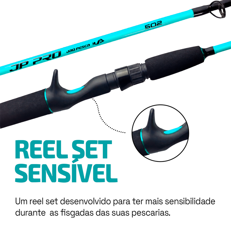 Kit ML Vara Carretilha JP PRO 10-20lbs/12-25lbs - Jaú Pesca