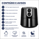 Fritadeira Air Fryer Agratto Supremma 6,2L Preta - Agratto