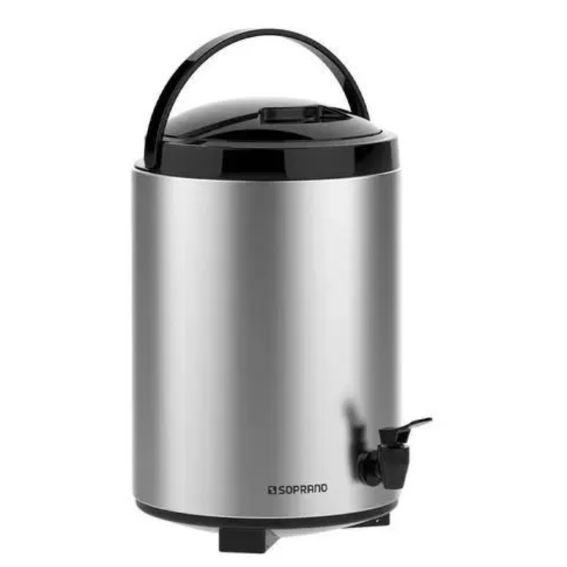 BOTIJAO PALACE 9,5L INOX/PRETO