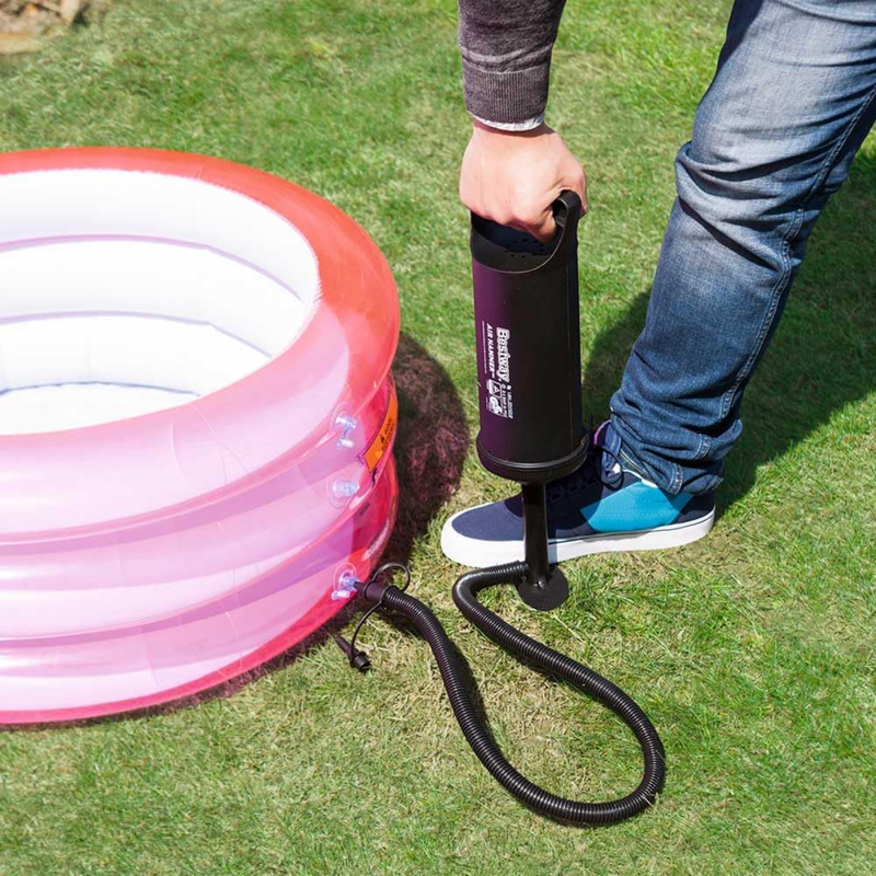 BOMBA DE AR MANUAL 30CM COM 3 BICOS