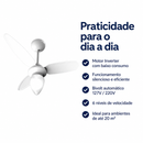 Ventilador de Teto Wind Inverter Branco Bivolt com Controle Remoto - Ventisol