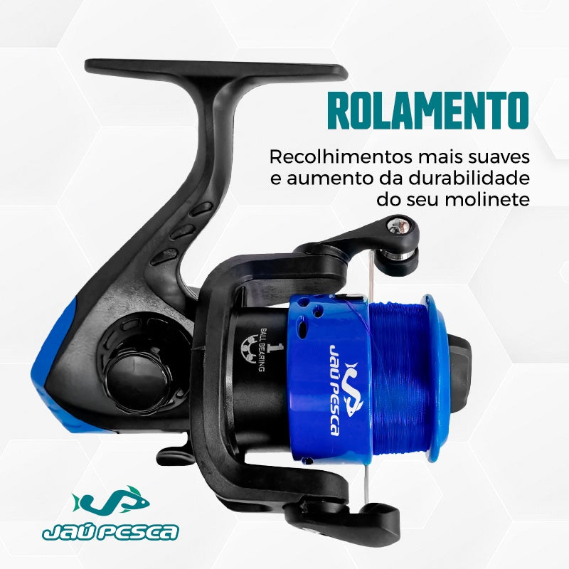 Molinete JP250 1 Rolamento 5.1:1 Jaú Pesca