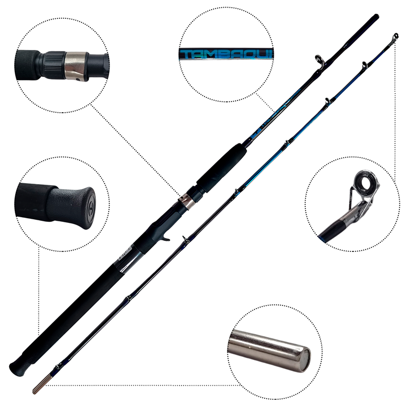 Vara Carretilha TAMBAQUI C1652 1,65mts 30lbs 2 Partes Albatroz