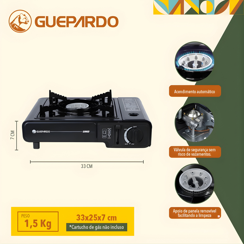 FOGAREIRO UNO PRETO