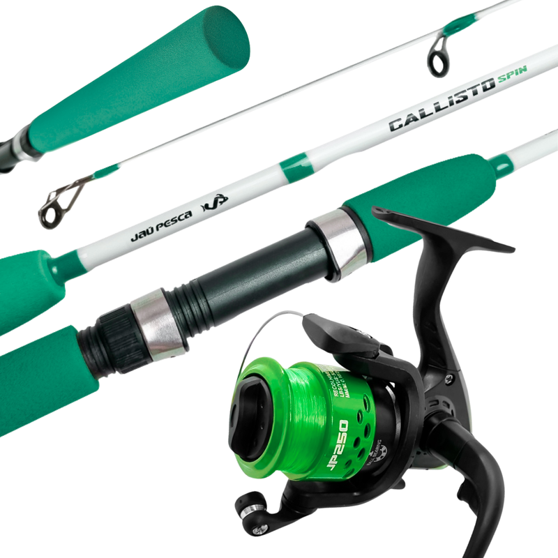 Kit Vara Callisto 20 Lb 2 Partes + Molinete Jp250 5.1:1