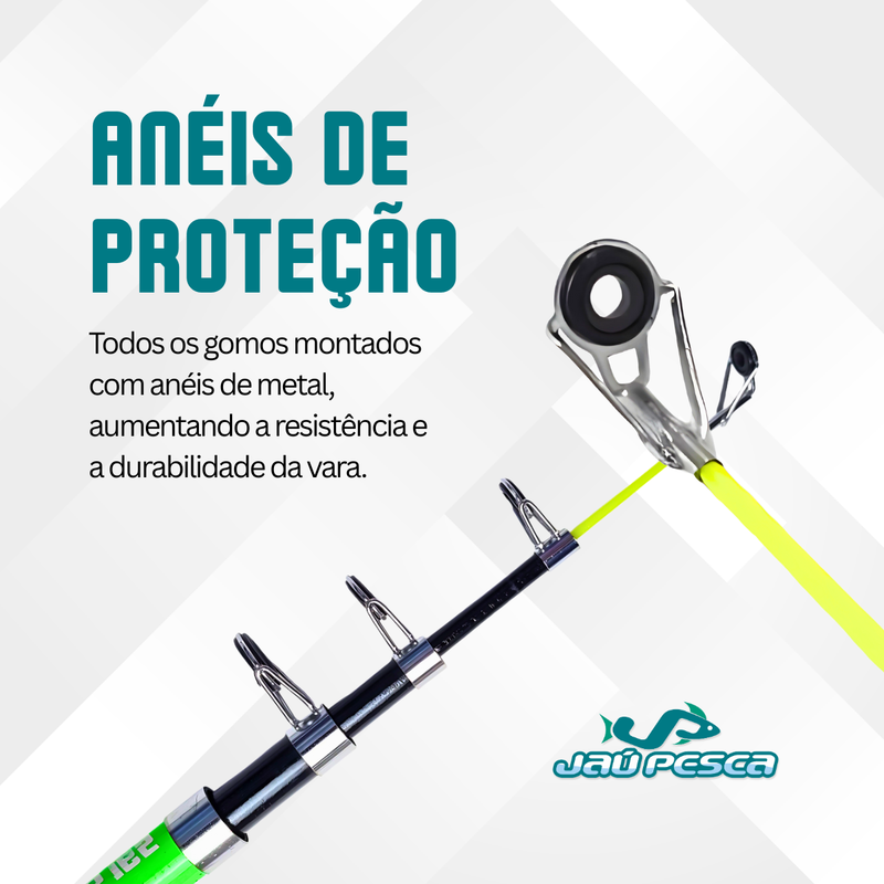 Kit De Pesca Duplo Vara + Molinete e Acessorios (Completo)