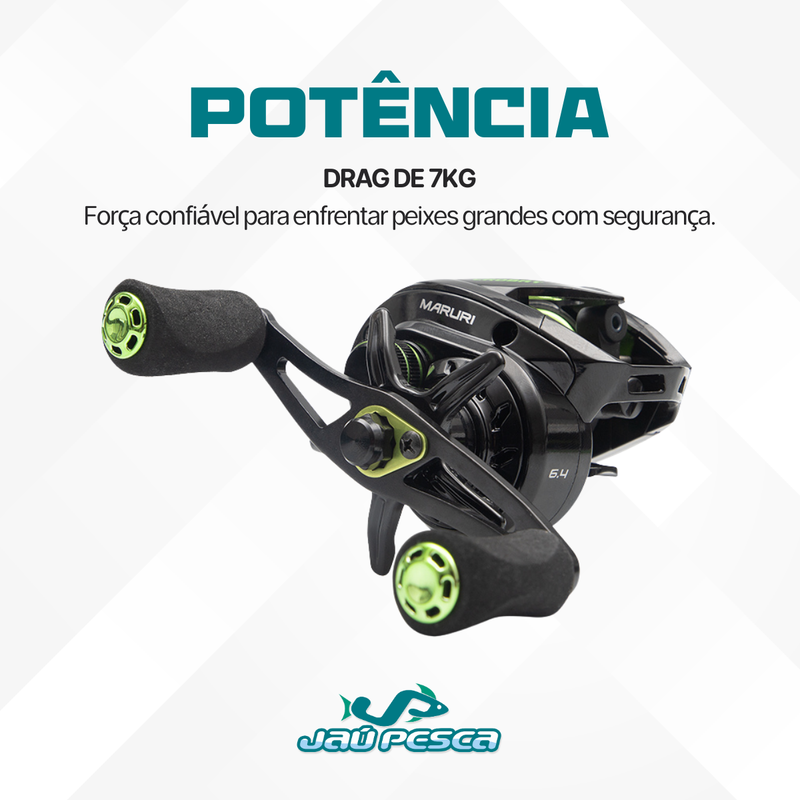 Kit Vara New Tamba+ Carretilha New CROBAT + Linha Multi 40lb