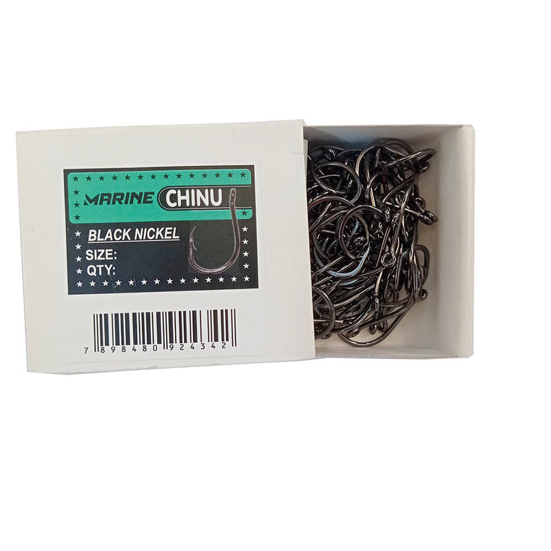 Caixa Anzol Chinu Black Nickel Marine Sports