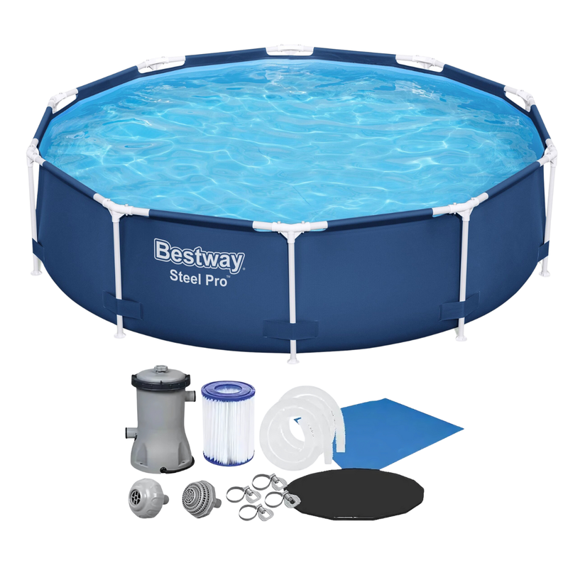 Conjunto Piscina 4x4m + Capa + Filtro 110/220 + Lona Bestway