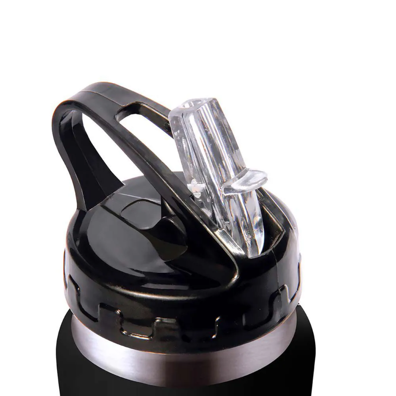 SQUEEZE TERMICO EMBORRACHADO 500ML PRETA