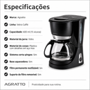 Cafeteira Elétrica Vetro Caffè 15 Xícaras - Agratto