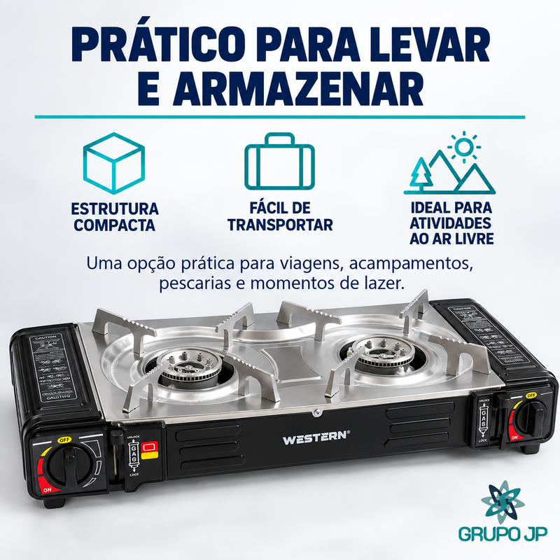 Fogareiro 2 Bocas a Gas - Etilux
