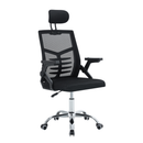 CADEIRA GIRATORIA ESCRITORIO LISTRADA ALTA NA