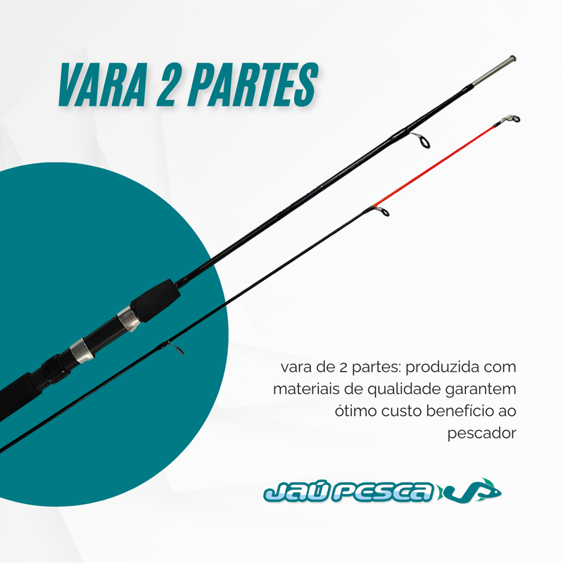 Kit De Pesca Completo Vara Com Molinete E Acessórios