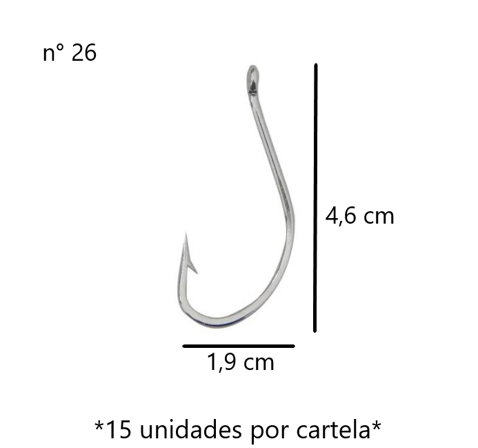 Caixa Anzol Maruseigo Niquel Marine Sports