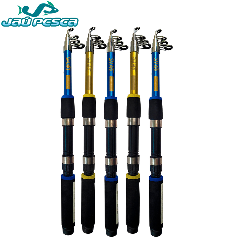Kit de Pesca 04 Vara + Molinete e Saquinho Albatroz