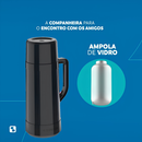 Garrafa Térmica Topázio 1L - Soprano - Preta