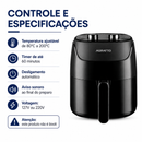 Fritadeira Air Fryer Supremma 4L Preta - Agratto