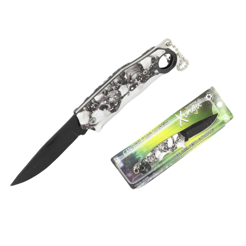 Canivete Cabo Plastico Caveira XV3096 Xingu