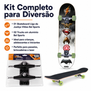 Kit Skateboard Liga da Justiça Vilões + 2 Trucks em Alumínio - Bel Sports
