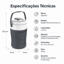 Botijão Termico Everest 2 L Cinza - Soprano