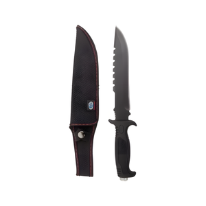 Faca Tatica Emborrachada K159B c/ Bainha Albatroz Fishing