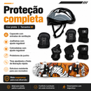Kit Skate Pro Red Nose + Kit de Proteção Preto Tamanho M - Bel Sports