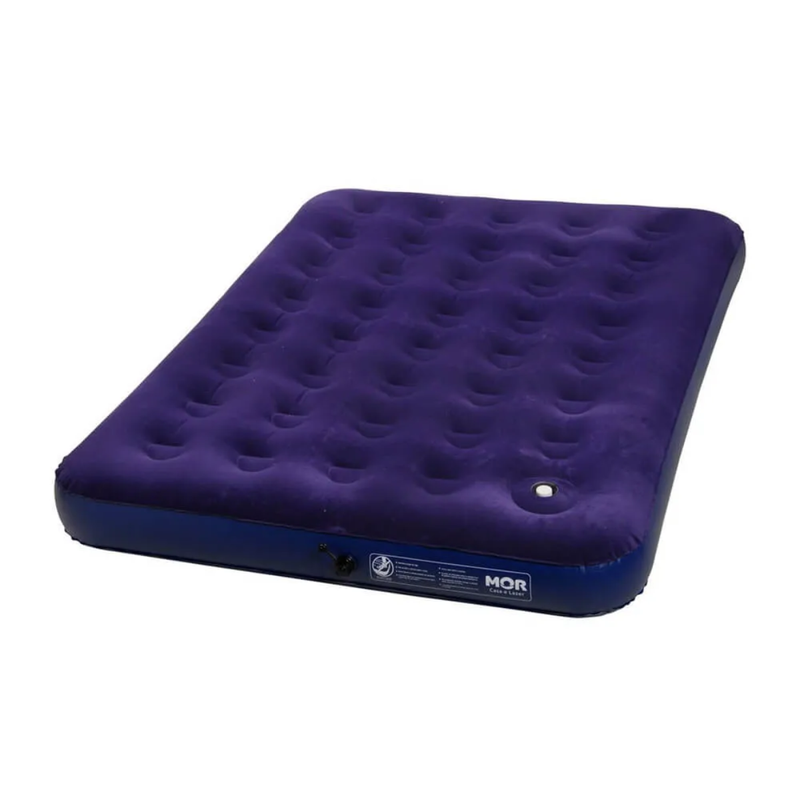 COLCHAO INFLAVEL CASAL CAMPING + BOMBA DE AR MANUAL 30CM COM 3 BICOS