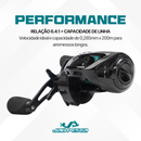 Carretilha Maruri New CROBAT 7+1 Rolamentos Drag 7kg